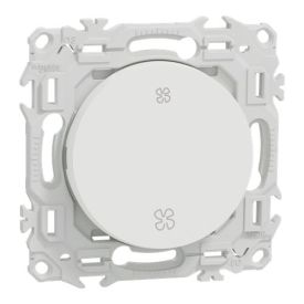 SCHNEIDER Odace Interrupteur/poussoir VMC 10A blanc craie - S920233