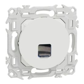 SCHNEIDER Odace Prise RJ45 grade 1 à 2 catégorie 6 UTP blanc craie - S920475