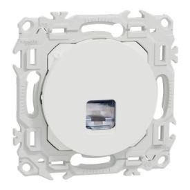 SCHNEIDER Odace Prise RJ45 grade 3TV catégorie 6a STP blanc craie - S920477