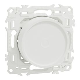 SCHNEIDER Wiser Odace Variateur rotatif led connecté 2 ou 3 fils Zigbee blanc craie - S920513