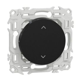 SCHNEIDER Wiser Odace Interrupteur connecté volet-roulant 4A Zigbee noir onyx - S920567
