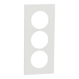 SCHNEIDER Odace Plaque triple blanc craie E57 - S920716