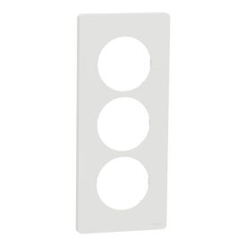 SCHNEIDER Odace Architecte Plaque triple blanc craie E57 - S920816
