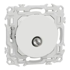 SCHNEIDER Odace Prise TV avec griffes blanc craie - S925445