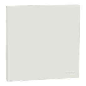 SCHNEIDER Odace Integral Enjoliveur pour va et vient/bouton poussoir/plaque simple blanc craie - S929221