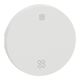 SCHNEIDER Odace Enjoliveur interrupteur va et vient/poussoir VMC blanc craie - S929235
