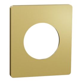 SCHNEIDER Odace Architecte Plaque simple laiton - S932802