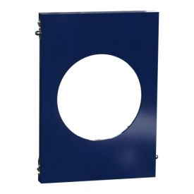 SCHNEIDER Odace Architecte Plaque simple centrale bleu émaillé - S933801
