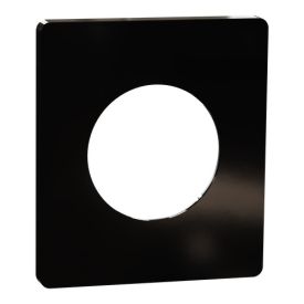 SCHNEIDER Odace Architecte Plaque simple noir émaillé - S935802
