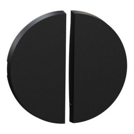 SCHNEIDER Odace Enjoliveur interrupteur double va et vient/poussoir noir onyx - S949210