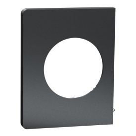 SCHNEIDER Odace Architecte Plaque simple latérale perle noire - S952800