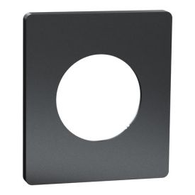 SCHNEIDER Odace Architecte Plaque simple perle noire - S952802