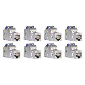 Lot de 8 connecteurs S-One DPM RJ45 SCHNEIDER Resi9 Connect femelle Grade 3TV Cat6