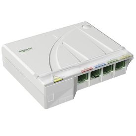 DTIO modulaire 4 fibres avec raccord et pigtail SC/APC SCHNEIDER