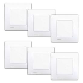 SIEMENS Delta Viva Lot de 6 interrupteurs va et vient complets - Blanc