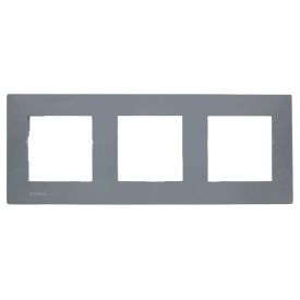 SIEMENS Delta Viva Plaque triple - Gris