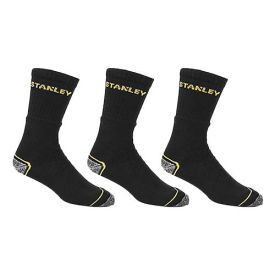 STANLEY Chaussettes de travail renforcées Tacoma taille 39-46 - Lot de 3 - 98062