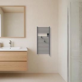 THERMOR Riva 5 Sèche-serviettes connecté étroit 300W gris menhir - 471648