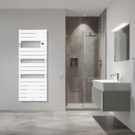 THERMOR Riviera 2 Sèche-serviettes avec soufflerie 1500W blanc brillant - 498218