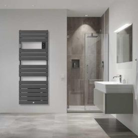 THERMOR Riviera 2 Sèche-serviettes avec soufflerie 1500W gris menhir - 498509