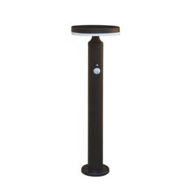 WATT & HOME Balise LED solaire sur piquet à détection Jupiter 600lm 3 modes métal noir - 401346