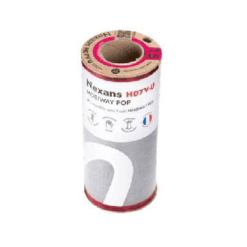 Fils électriques rigides H07VU 1.5² noir NEXANS Mobiway POP - Couronne de 100m