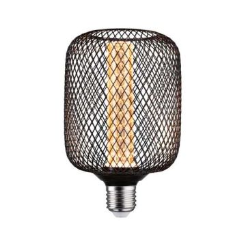 PAULMANN Ampoule LED filament E27 230V 4,2W 200lm 1800K GLOW ZYL noir - 29083