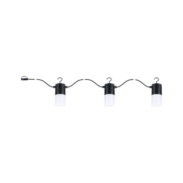 PAULMANN Guirlande LED extérieure Plug & Shine IP44 24V 2W 160lm 3000K anthracite - 94761