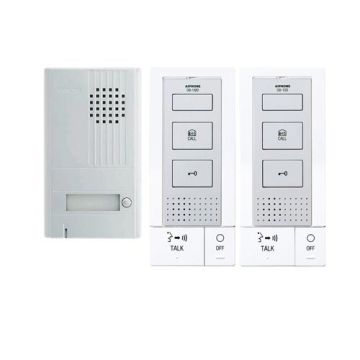 Kit interphone en saillie 2 fils intégral 2 postes extra-plat - DBS1AP AIPHONE 