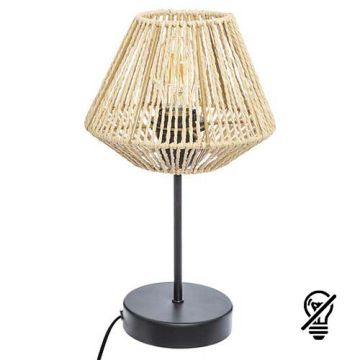 ATMOSPHERA Lampe à poser E27 JILY 230V diametre 48cm bois naturel - 168236
