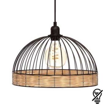 ATMOSPHERA Suspension E27 SUWA 230V diametre 35cm noir - 173266