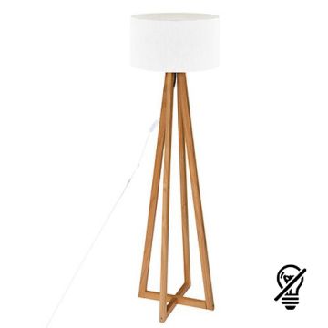 ATMOSPHERA Lampe sur pied E27 MOLU 230V hauteur 141cm bois naturel - 178923B