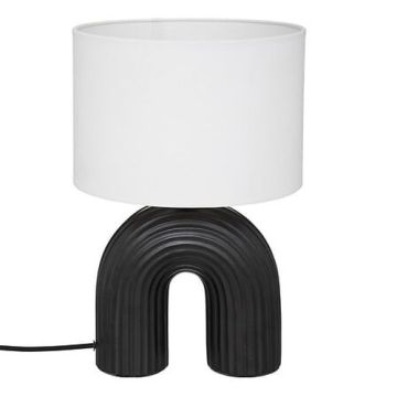 ATMOSPHERA Lampe à poser E27 EIDEL 230V hauteur 40,5cm noir - 190623