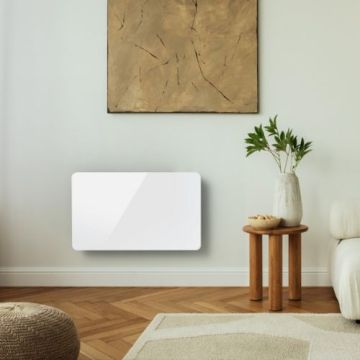 BATILEC Leona Radiateur à inertie céramique façade verre horizontal blanc 1500W - BAT049917