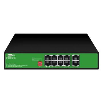 DECELECT Switch ethernet 8 ports 1 Gb PoE+ 120W - DCSW108GP