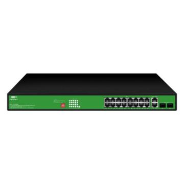 DECELECT Switch ethernet 16 ports 1 Gb PoE+ 200W - DCSW116GP