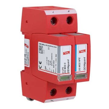 DEHN Parafoudre monophasé débrochable et autoprotégé type 2 15kA 230V - 952179