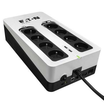 EATON Onduleur 3S 700VA 420W 8 prises 2P+T Tél USB - 230V - 3S700F
