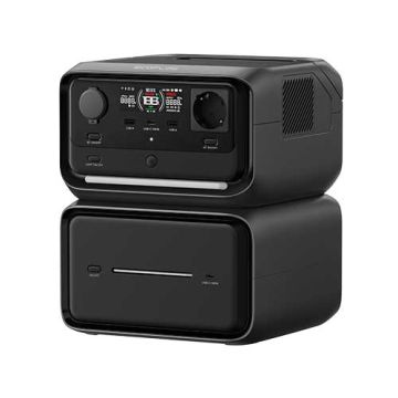ECOFLOW Station électrique portable RIVER 3 PLUS + Batterie supplémentaire intelligente EB600