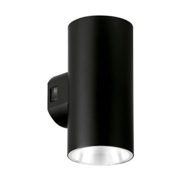 ENLITE Applique extérieure ronde LED bidirectionnelle IP65 230V 10W 1000lm CCT noir - WL7/CS