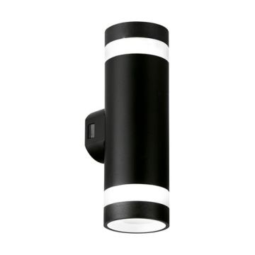 ENLITE Applique extérieure ronde LED bidirectionnelle IP65 230V 10W 830lm CCT noir - WL11/CS