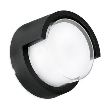 ENLITE Hublot extérieur rond LED IP65 230V 10W 900lm CCT noir - WL4/CS