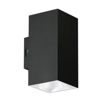 ENLITE Applique extérieure carrée LED bidirectionnelle IP65 230V 10W 1000lm CCT noir - WL9/CS