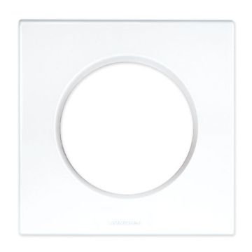 EUROHM Square Plaque simple blanc - 60295