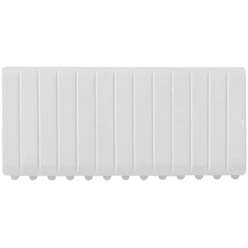 IKEPE Obturateur blanc 6,5 modules pour coffret électrique