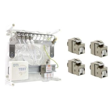 IKEPE Start Compact Coffret de communication Grade 2TV - 4 RJ45 ou 8 RJ45