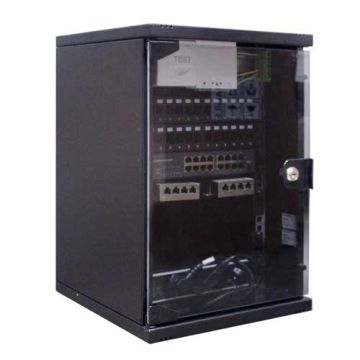 IKEPE Baie de brassage Grade 3TV - 24RJ45 - 8TV avec Switch 16 ports Gb