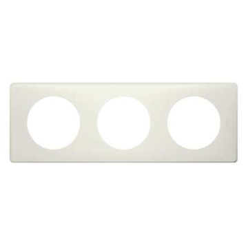 LEGRAND Céliane Plaque Poudré 3 postes Craie- 066703