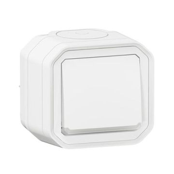 LEGRAND Plexo Bouton poussoir à voyant lumineux saillie complet étanche blanc IP55 - 069762L