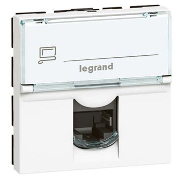LEGRAND Mosaic Prise RJ45 catégorie 6 Blanc - 076565